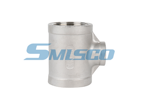 ASTM CF8M 316 TEE de aço inoxidável BSP DN100 150lb água industrial em estoque